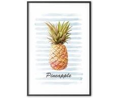 Artgeist Plakatas - Pineapple and Stripes