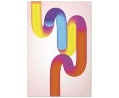 Artgeist Plakatas - Rainbow Tubes - abstract illustration with colorful gradients