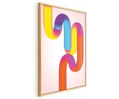 Artgeist Plakatas - Rainbow Tubes - abstract illustration with colorful gradients