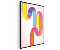 Artgeist Plakatas - Rainbow Tubes - abstract illustration with colorful gradients