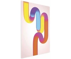 Artgeist Plakatas - Rainbow Tubes - abstract illustration with colorful gradients