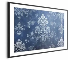 Artgeist Plakatas - Retro Ornament in Worn Blues