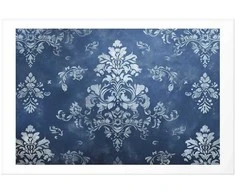 Artgeist Plakatas - Retro Ornament in Worn Blues