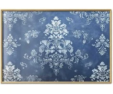 Artgeist Plakatas - Retro Ornament in Worn Blues