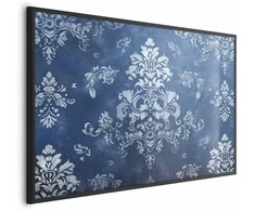 Artgeist Plakatas - Retro Ornament in Worn Blues