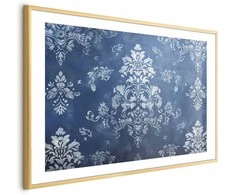 Artgeist Plakatas - Retro Ornament in Worn Blues