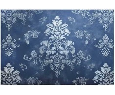 Artgeist Plakatas - Retro Ornament in Worn Blues