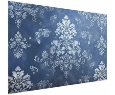 Artgeist Plakatas - Retro Ornament in Worn Blues