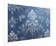 Artgeist Plakatas - Retro Ornament in Worn Blues