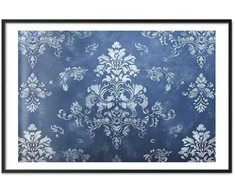 Artgeist Plakatas - Retro Ornament in Worn Blues