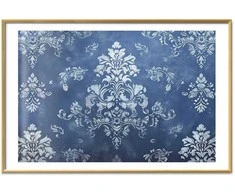 Artgeist Plakatas - Retro Ornament in Worn Blues