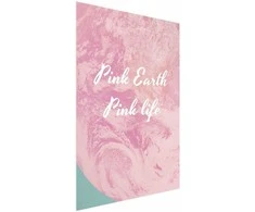 Artgeist Plakatas - Rožinė Earth, Rožinė Life