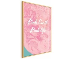 Artgeist Plakatas - Rožinė Earth, Rožinė Life