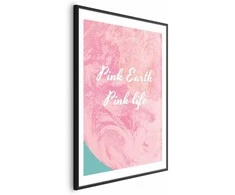 Artgeist Plakatas - Rožinė Earth, Rožinė Life