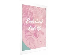 Artgeist Plakatas - Rožinė Earth, Rožinė Life