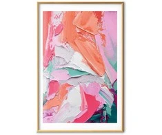 Artgeist Plakatas - Rožinė Palette - vibrant shades of pink, oranžinis, and žalias on canvas