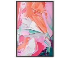 Artgeist Plakatas - Rožinė Palette - vibrant shades of pink, oranžinis, and žalias on canvas