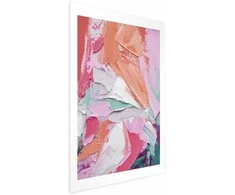 Artgeist Plakatas - Rožinė Palette - vibrant shades of pink, oranžinis, and žalias on canvas