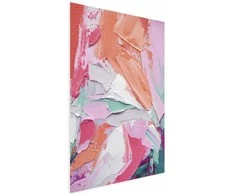 Artgeist Plakatas - Rožinė Palette - vibrant shades of pink, oranžinis, and žalias on canvas