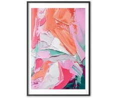 Artgeist Plakatas - Rožinė Palette - vibrant shades of pink, oranžinis, and žalias on canvas