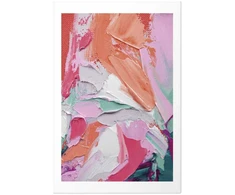 Artgeist Plakatas - Rožinė Palette - vibrant shades of pink, oranžinis, and žalias on canvas
