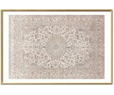 Artgeist Plakatas - Sand Carpet - Worn Persian Rug with Rich Ornamental Motifs