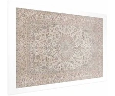 Artgeist Plakatas - Sand Carpet - Worn Persian Rug with Rich Ornamental Motifs