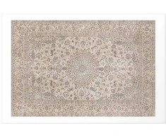 Artgeist Plakatas - Sand Carpet - Worn Persian Rug with Rich Ornamental Motifs