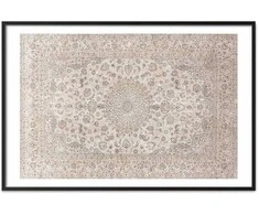 Artgeist Plakatas - Sand Carpet - Worn Persian Rug with Rich Ornamental Motifs