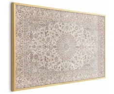 Artgeist Plakatas - Sand Carpet - Worn Persian Rug with Rich Ornamental Motifs
