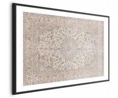 Artgeist Plakatas - Sand Carpet - Worn Persian Rug with Rich Ornamental Motifs