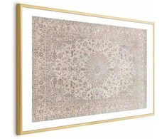 Artgeist Plakatas - Sand Carpet - Worn Persian Rug with Rich Ornamental Motifs