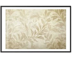 Artgeist Plakatas - Sand-colored Leaves and Vines