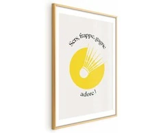 Artgeist Plakatas - Shuttlecock Against the Geltona Sun