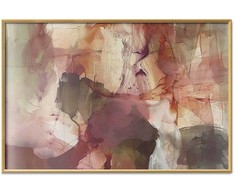 Artgeist Plakatas - Spring Composition - glimmers and forms in watercolor technique