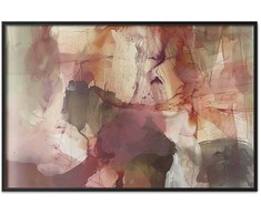 Artgeist Plakatas - Spring Composition - glimmers and forms in watercolor technique