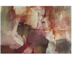 Artgeist Plakatas - Spring Composition - glimmers and forms in watercolor technique