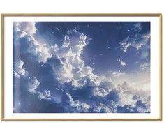 Artgeist Plakatas - Starry Clouds and Soft Light Over a Corner of the Sky