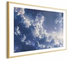 Artgeist Plakatas - Starry Clouds and Soft Light Over a Corner of the Sky