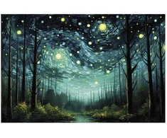 Artgeist Plakatas - Starry night - a contemporary version of Van Gogh's night sky