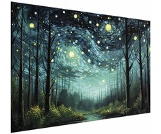 Artgeist Plakatas - Starry night - a contemporary version of Van Gogh's night sky