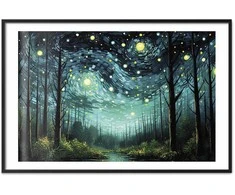 Artgeist Plakatas - Starry night - a contemporary version of Van Gogh's night sky