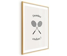 Artgeist Plakatas - Summer Games - Badminton Rackets on a Baltas Background