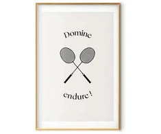Artgeist Plakatas - Summer Games - Badminton Rackets on a Baltas Background