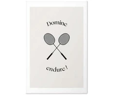 Artgeist Plakatas - Summer Games - Badminton Rackets on a Baltas Background