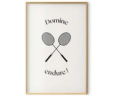 Artgeist Plakatas - Summer Games - Badminton Rackets on a Baltas Background