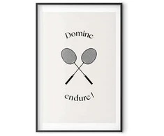 Artgeist Plakatas - Summer Games - Badminton Rackets on a Baltas Background