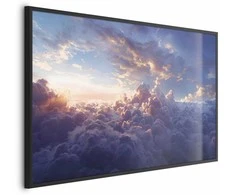 Artgeist Plakatas - Sun in Hiding: The Golden Face of the Sky Over the Cloudy Sea