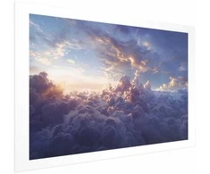 Artgeist Plakatas - Sun in Hiding: The Golden Face of the Sky Over the Cloudy Sea