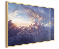 Artgeist Plakatas - Sun in Hiding: The Golden Face of the Sky Over the Cloudy Sea